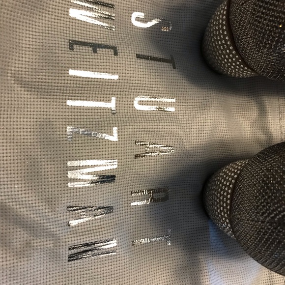 Stuart Weitzman Pocoglobe Platinum Noir Size 9N - Picture 9 of 13